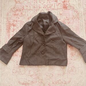 Rafaella, Women's Gray Jacket Button up